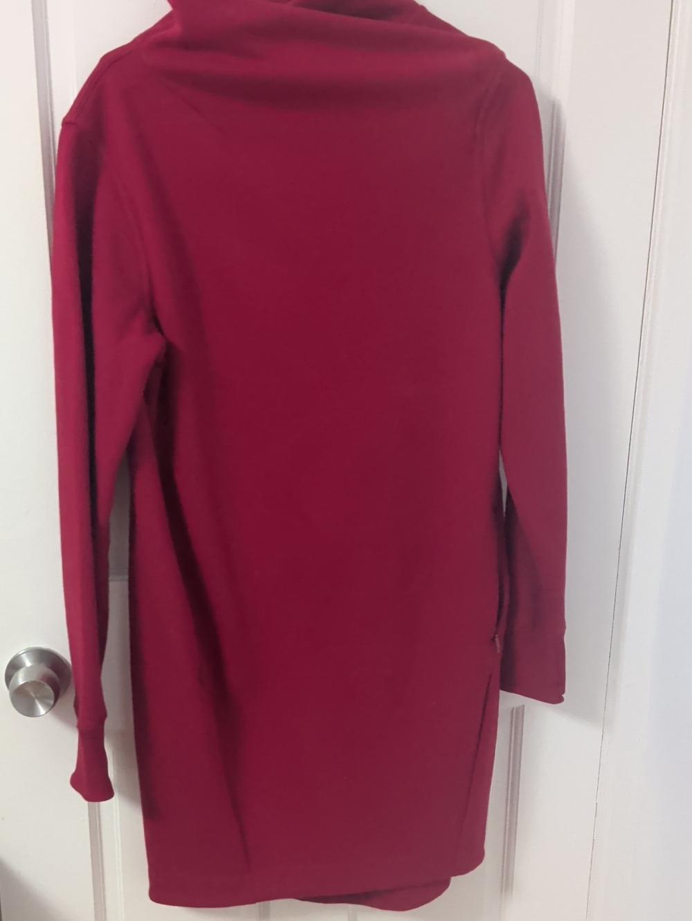 Athleta Burgundy Long Sleeve Tunic Dress